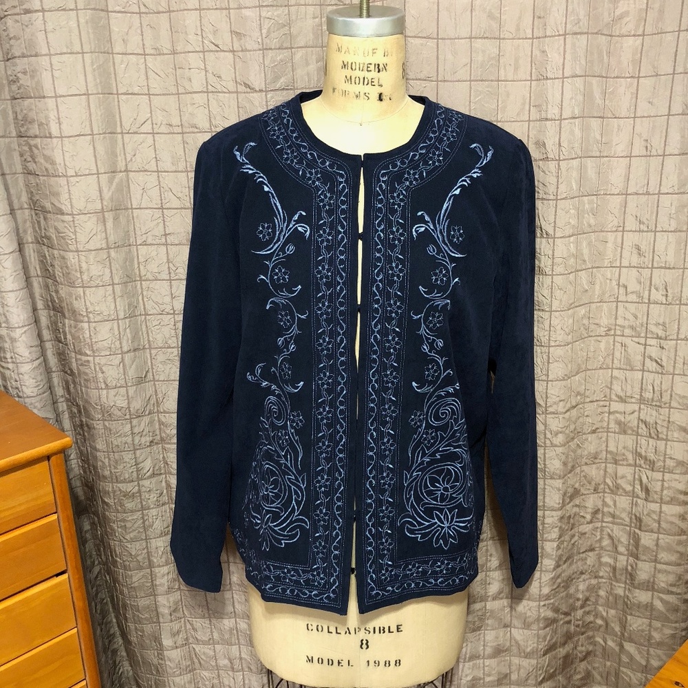 Susan Graver Style L Lined Blazer/Jacket